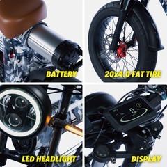 【商談中】【試乗可/デモ車】電動バイク★原付1種/500W★3WAY走行【COSWHEEL MIRAI S 1種】の画像