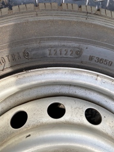 145R12  6PRタイヤホイール4本