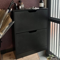 【新品組立前】スリムシューズラック