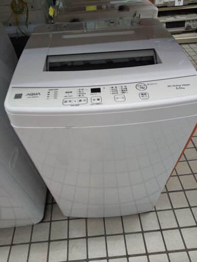 AQUA 洗濯機 6.0k AQW-S6E9 2022 N24-652 高く買取るゾウ八幡西店