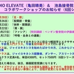 解剖学とエクササイズ&ジャイロキネシス