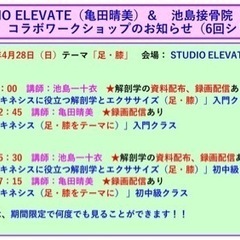 解剖学とエクササイズ&ジャイロキネシスの画像