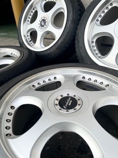 18インチ アルミスタッドレス4本セット ダンロップ 225/50R18 シュティッヒエボリューション 中古