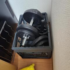 ダンベル×2　バーベル、ローラーセット　