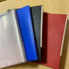 クリアファイル、両開きファイルまとめて4冊