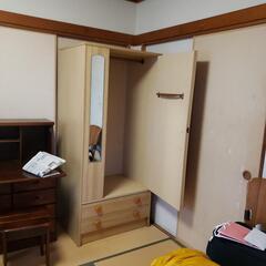 鏡付き洋服ダンス の画像