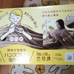 ハンズフリー電気毛布
