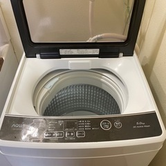 5.0kg アクア全自動洗濯機 ホワイト AQW-G5PJ-W
