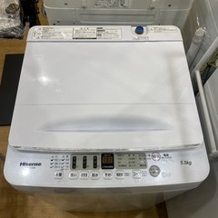 ハイセンス　洗濯機　5.5kg  21年製　　0420-015