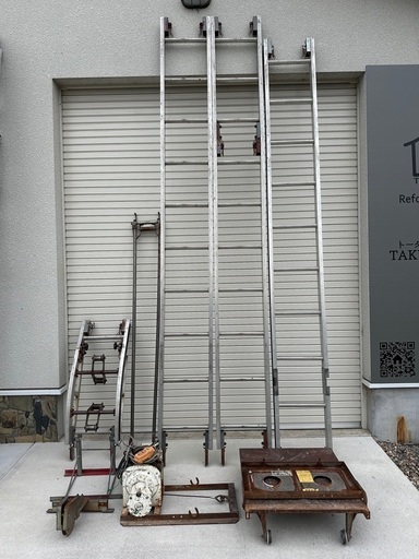 トーヨーコーケン荷揚げ機　9尺親梯子プラス1