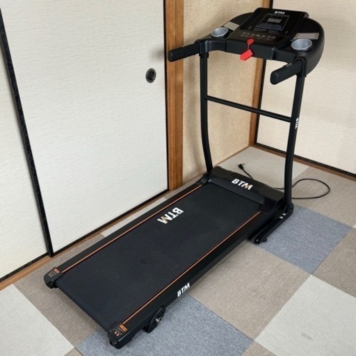 BTM 静音 電動ルームランナー 時速0.8-12km