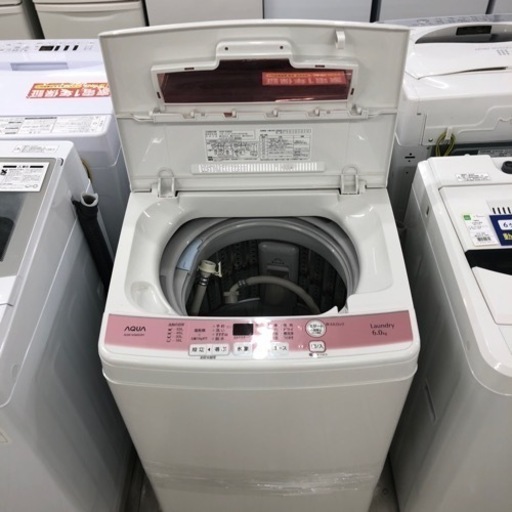 安心の6ヶ月保証付き！AQUA全自動洗濯機6.0kg2016年製【トレファク堺福田店】