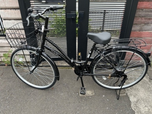 ママチャリ シマノ製6段変速 LEDオートライト 26インチ