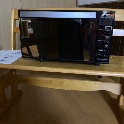 家電キッチン　電子レンジ　黒