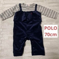 POLO baby 70cm ロンパース カバーオール 女の子