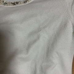 値下げ！ビジューパールセーター　M ホワイト MISCH MASCHの画像