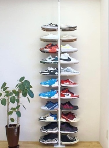 ステラNEXT 突っ張りシューズラック両面 (白)