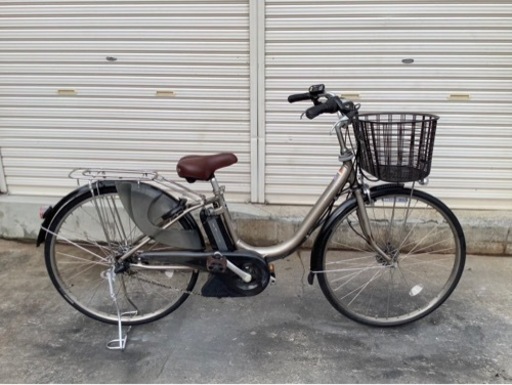 407  ヤマハ新機種電動アシスト自転車pas natura26インチシルバーアルミボディ