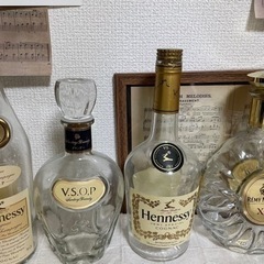 お酒 ブランデー空き瓶の画像