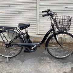 412  ヤマハ新機種電動アシスト自転車pasnatura26インチブラックアルミボディー