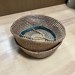 アジアン籠2個セットの画像