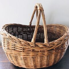 籐のピクニックバスケット特大サイズ