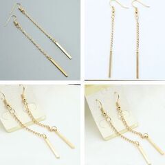 ロングフックピアス（新品）の画像