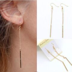 ロングフックピアス（新品）
