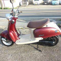 2st YAMAHA 2st VINOビーノ ダークレッド セル始動　メーターオーバーし速く好調 シート新品張替え他 納車整備点検済み 登録後すぐ乗り出せます。直接引き渡し　配送手配も可　SA10J　５AU　４JP　原付の画像