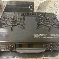 【引き取り限定】リンナイ製　二口ガスコンロ　プロパンガス用