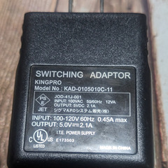 🔌ACアダプター🔌KAD-0105010C-11❎️ジャンク❎️◆シグマAPOシステム◆の画像