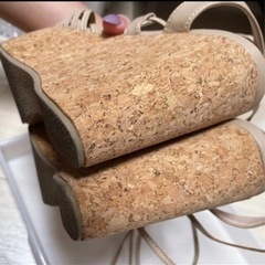 サンダル 厚底 コルクサンダル ウェッジサンダルの画像