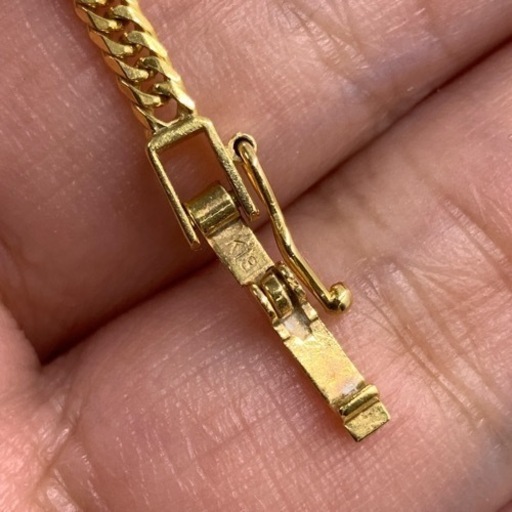 売り切れました。K18 18金　6面ダブル　喜平ネックレス　10.3g 約50.5cm