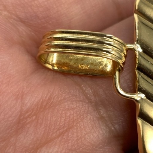 売り切れました。K24 リバティー　ペンダントトップ　枠K18 26.3g