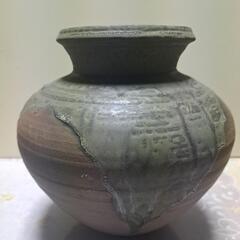 備前焼　 花瓶　　壺　花入　古美術　骨董品　陶芸品の画像