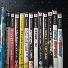 PS2本体、ソフト13枚、ワイヤレスコントローラ☆直ぐ遊べますの画像