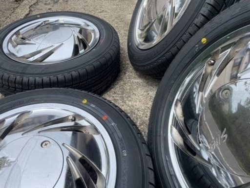 希少！workスリッツ！タイヤ新品！YOKOHAMA製♪アメリカンホイール