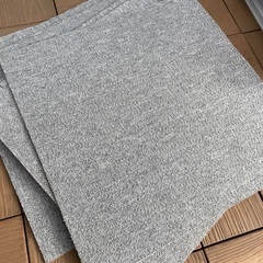 カーペットマット　グレー6枚　50×50