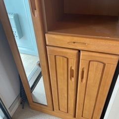 靴箱　鏡付き　の画像