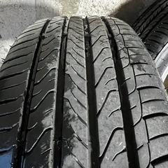 軽自動車 14インチ アルミホイール タイヤ バリ溝 セット4.5J +45 PCD 100 4H 165/55R14 2022年製の画像