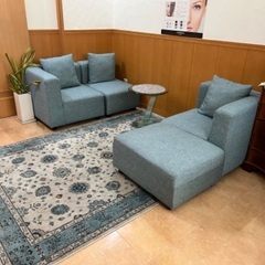 絨毯　じゅうたん　ラグ　ブルー
