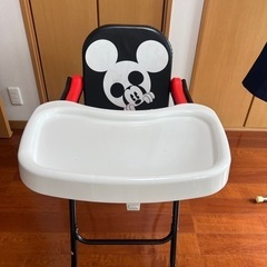 ミッキーマウス　ハイチェアの画像