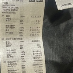 UNIQLOプレミアムダウンジャケットの画像