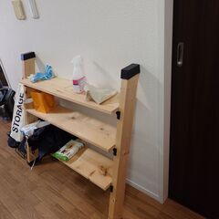あげます！壁に立てかける棚