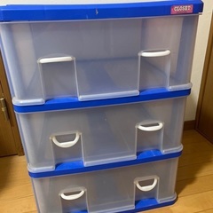 ３段衣装ケースの画像
