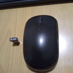 無線キーボードマウスセット　BUFFALO BSKBW10S　レシーバー（マウスに収納）の画像