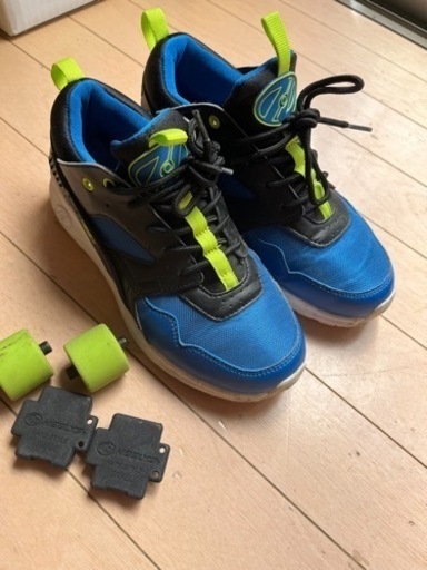 HEELYS FORCE 23.0cm ヒーリーズ フォース   ローラーシューズ スニーカー ブルー　シューズ