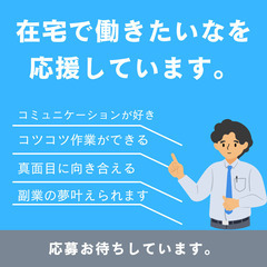 【在宅ワークで安定収入を得るチャンス！プロジェクト担当者募集】
