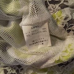 布ハット（春夏）黄緑・茶　水玉の画像