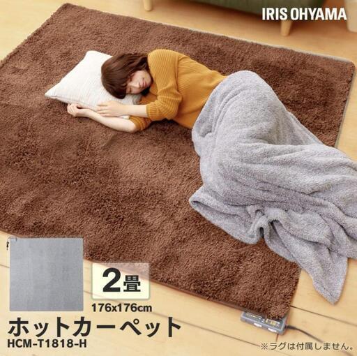 アイリスオーヤマ ホットカーペット 2畳 本体 176×176cm 正方形 【購入価格8000円以上】\n\n